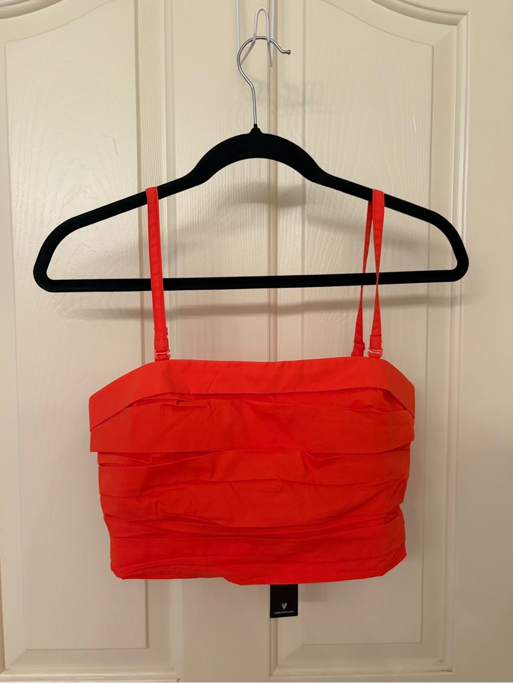 Red Layered Crop Tank Top and Layered Skirt Matching Set